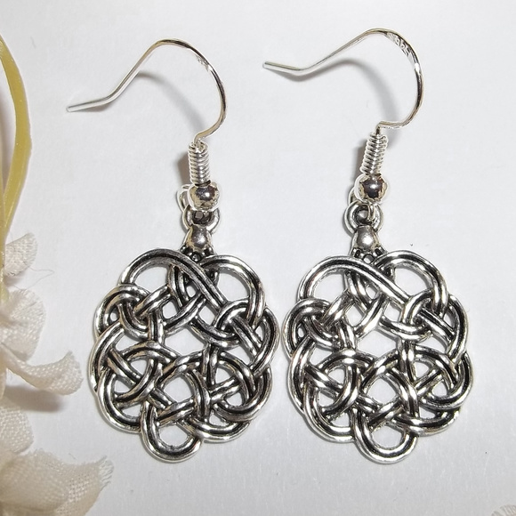 Celtic Knot Earrings Dangle Drop Set Jewelry 2523 - Picture 1 of 6